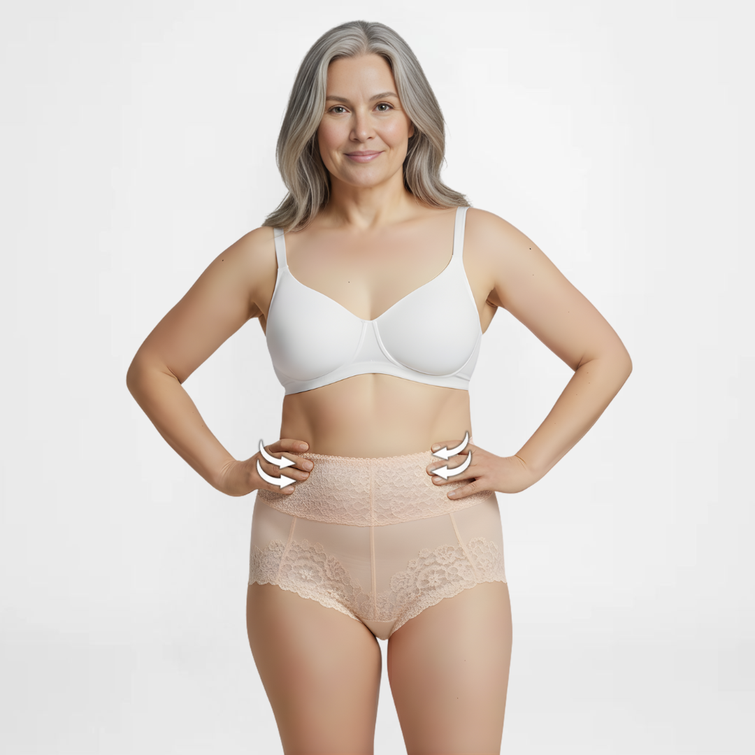 SlipEase™ | High-Waist sexy Spitzenunterwäsche | 5+5 GRATIS