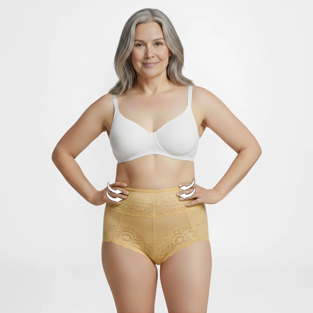 SlipEase™ | High-Waist sexy Spitzenunterwäsche | 5+5 GRATIS