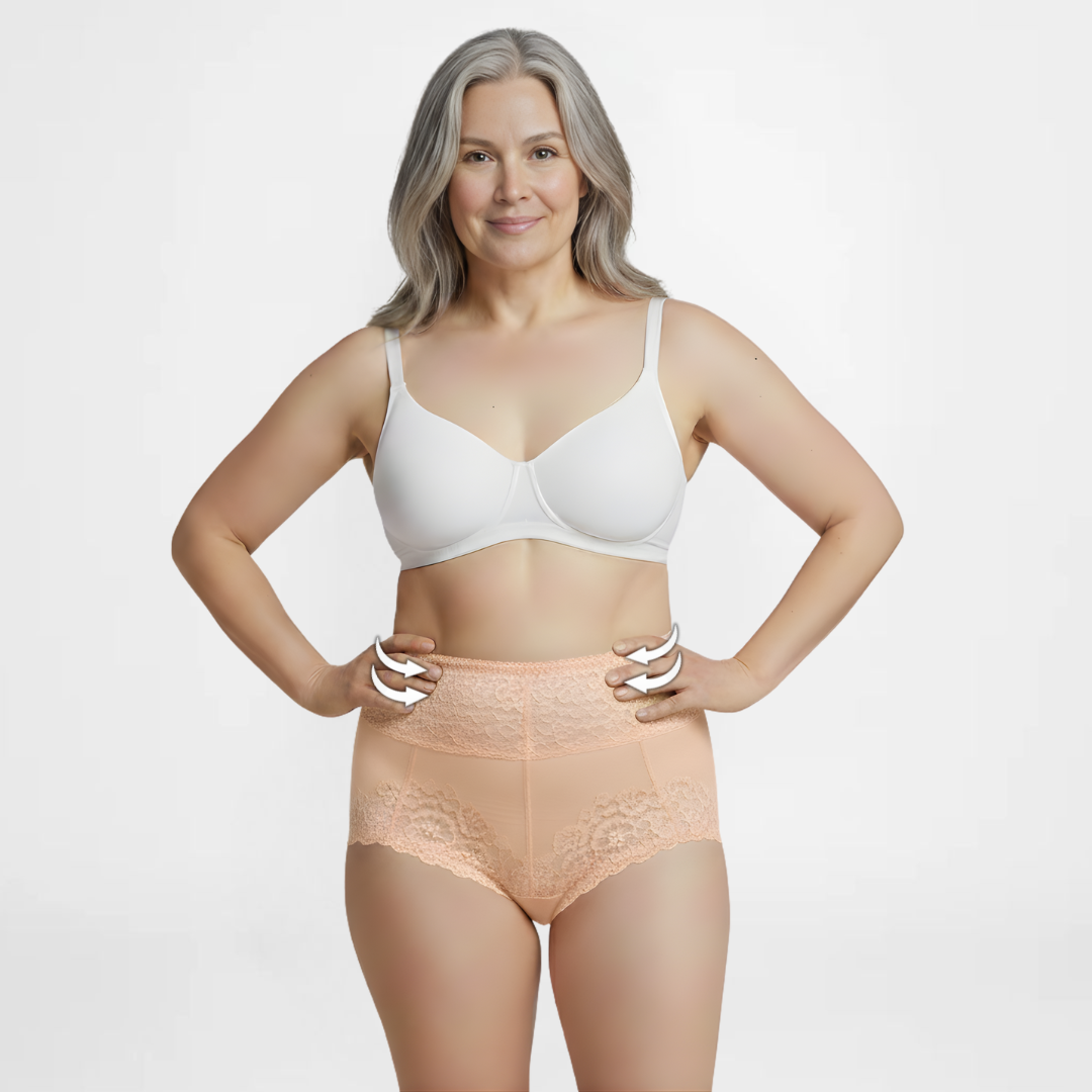 SlipEase™ | High-Waist sexy Spitzenunterwäsche | 5+5 GRATIS