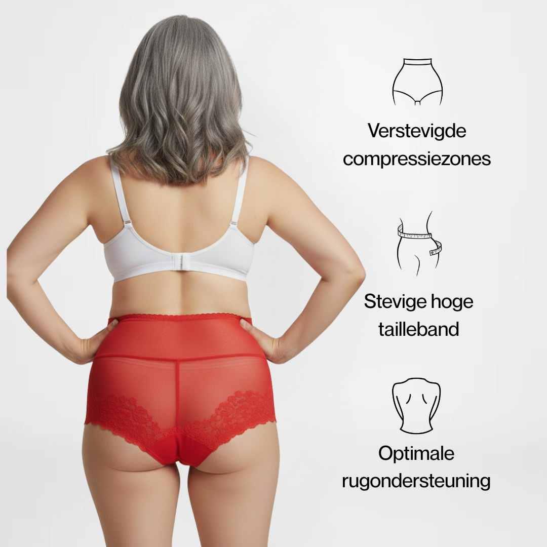 SlipEase™ | High-Waist sexy Spitzenunterwäsche | 5+5 GRATIS