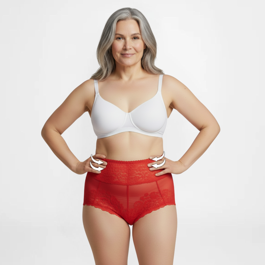 SlipEase™ | High-Waist sexy Spitzenunterwäsche | 5+5 GRATIS
