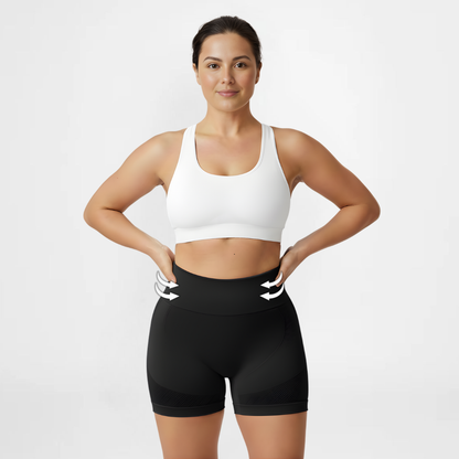 SportPro™ | Stylische High-Waist-Shorts | 1+1 GRATIS