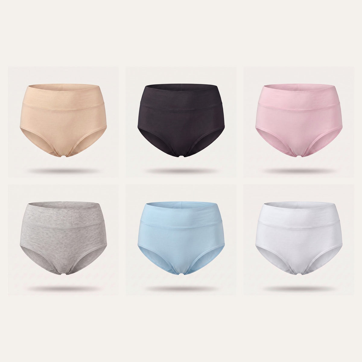 HighFitSlips in zes kleuren