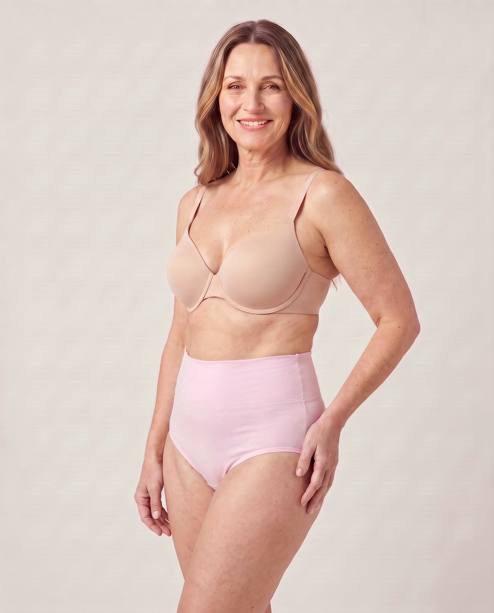 De HighFitSlips roze van schuin opzij